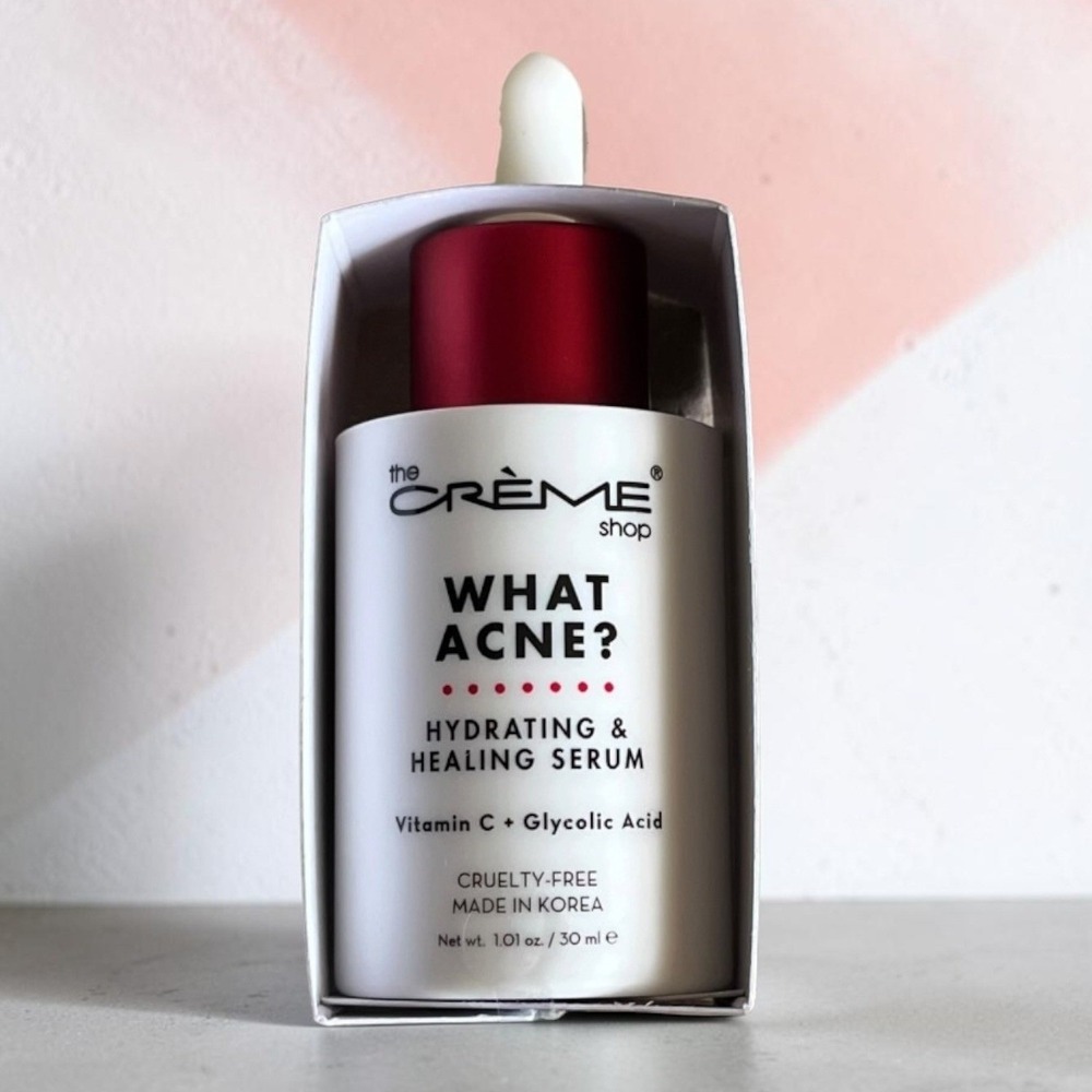 The Crème Shop What Acne? Serum 1.01oz New Vitamin C Glycolic Acid ACN4679